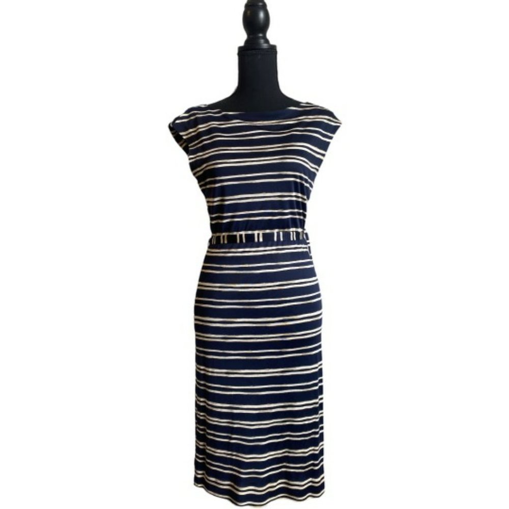 Tory Burch Striped Silk DRess